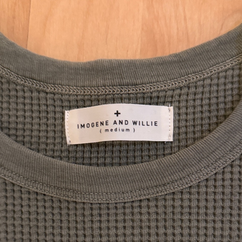 imogene + willie long sleeve thermal crew - Picture 2 of 3
